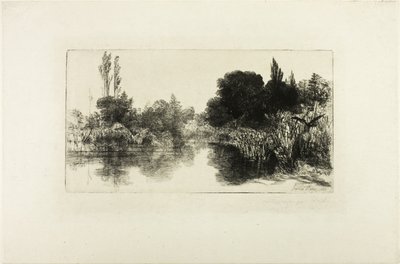 Shere Mill Pond, nr II (stor platta) av Francis Seymour Haden