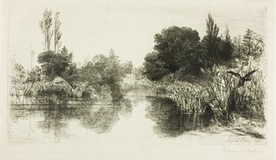 Shere Mill Pond, nr II (stor platta) av Francis Seymour Haden
