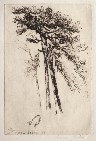 Det senaste trädet, 1882. av Francis Seymour Haden