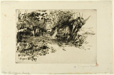 Willows av Francis Seymour Haden
