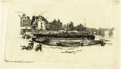 Whistlers hus, Old Chelsea av Francis Seymour Haden