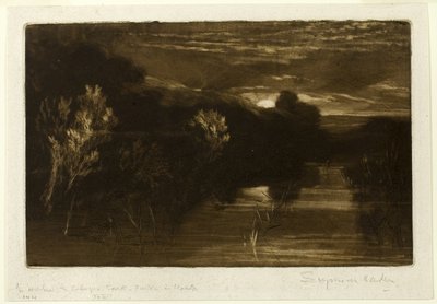 Winchelsea kanal av Francis Seymour Haden