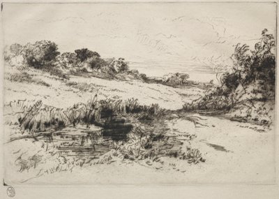 Windmill Hill, nr 1, ca. 1877 och senare. av Francis Seymour Haden