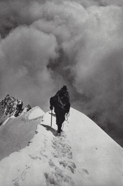 Alperna: Crossing the Breithorn (s/v foto) av Francis Sydney Smythe