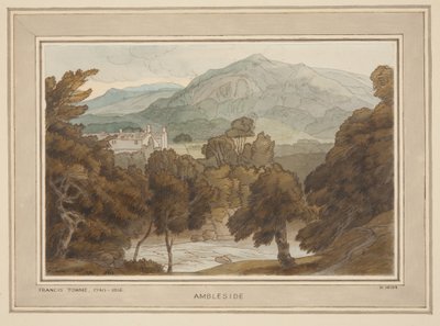Ambleside, en vy nära Clappers Gate, Ambleside av Francis Towne