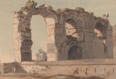 Den claudiska akvedukten, Rom av Francis Towne