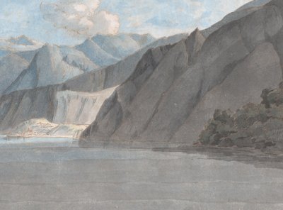 Utsikt över Comosjön med Monte Leoni, 27 augusti 1781. av Francis Towne