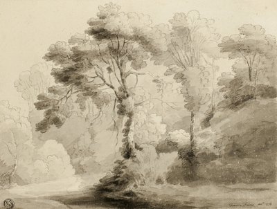 Skogslandskap, 1774 av Francis Towne