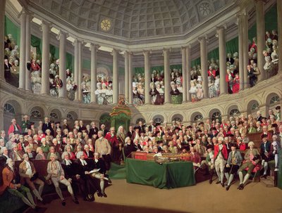 Irländska underhuset av Francis Wheatley