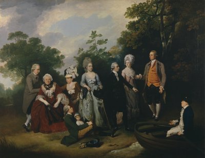 Familjerna Oliver och Ward av Francis Wheatley