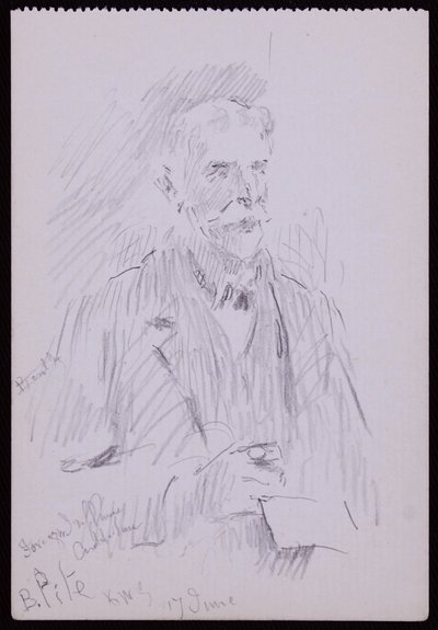 Porträtt av en Beresford Pite av Francis Wilfred Lawson