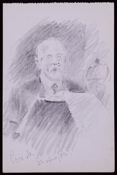 Porträtt av Alfred Powell av Francis Wilfred Lawson