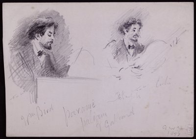 Porträtt av Arnold Dolmetsch av Francis Wilfred Lawson