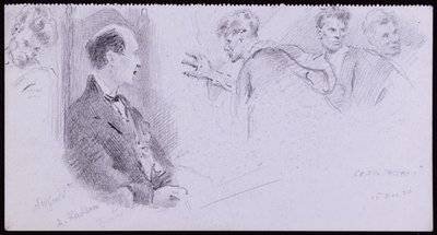 Porträtt av Arthur Rackham av Francis Wilfred Lawson