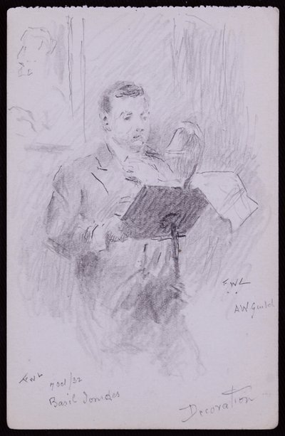Porträtt av Basil Ionides av Francis Wilfred Lawson