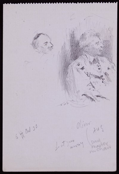 Porträtt av Basil Oliver av Francis Wilfred Lawson