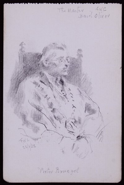 Porträtt av Basil Oliver av Francis Wilfred Lawson