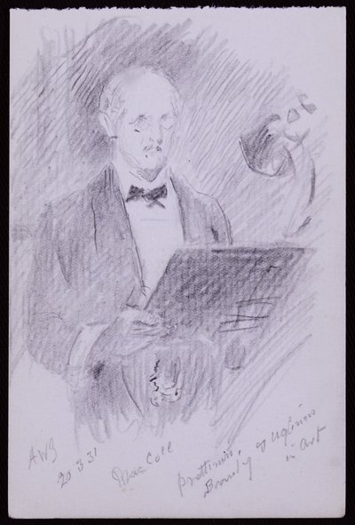 Porträtt av DS MacColl av Francis Wilfred Lawson