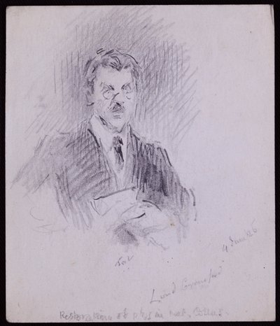 Porträtt av Earl of Crawford och Balcarres av Francis Wilfred Lawson