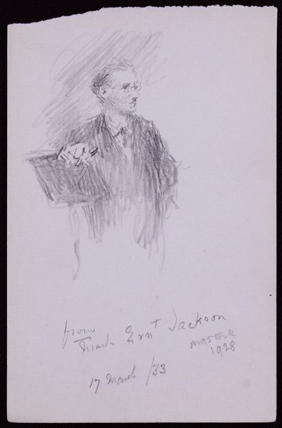 Porträtt av Ernest Jackson av Francis Wilfred Lawson