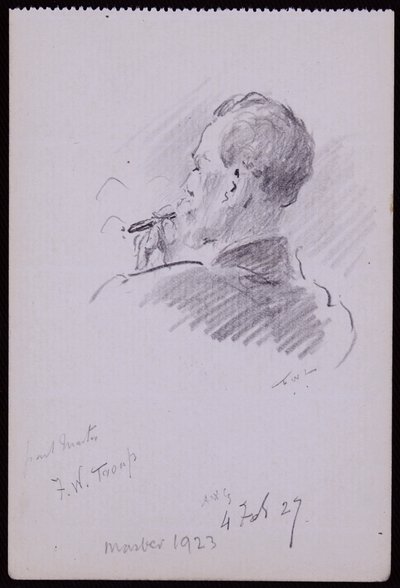 Porträtt av Francis Troup av Francis Wilfred Lawson