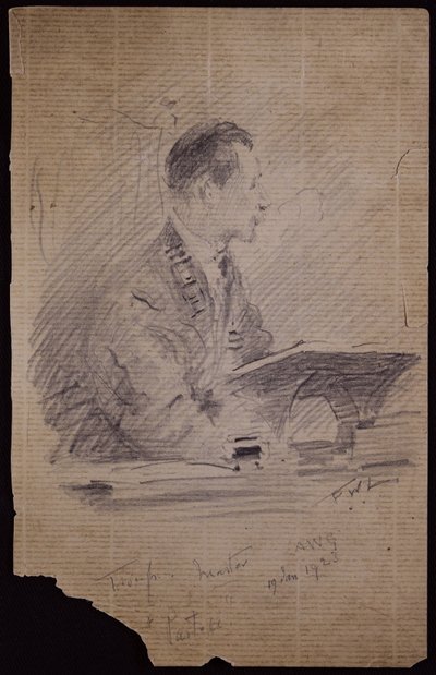 Porträtt av Francis Troup av Francis Wilfred Lawson