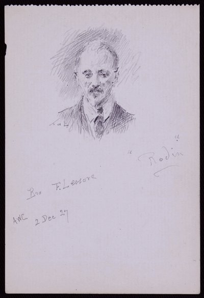 Porträtt av Frederick Lessore av Francis Wilfred Lawson