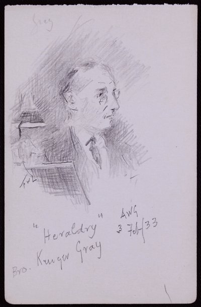 Porträtt av George Kruger Gray av Francis Wilfred Lawson