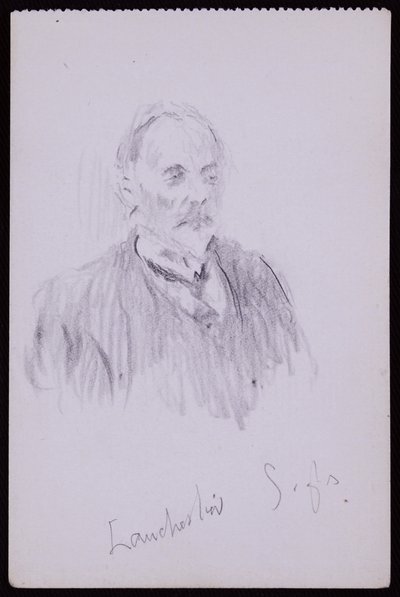 Porträtt av HV Lanchester av Francis Wilfred Lawson