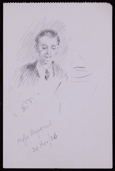 Porträtt av Hope Bagenal av Francis Wilfred Lawson