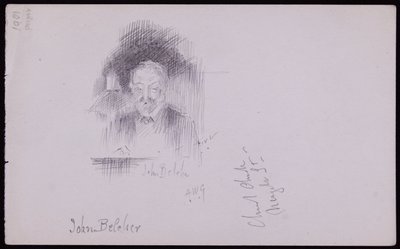Porträtt av John Belcher av Francis Wilfred Lawson
