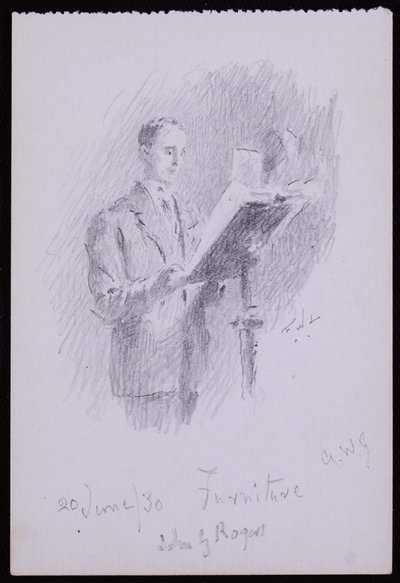 Porträtt av John G Rogers av Francis Wilfred Lawson
