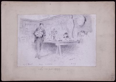 Porträtt av Karl Krall av Francis Wilfred Lawson