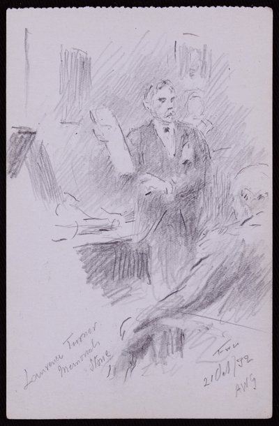 Porträtt av Laurence Turner av Francis Wilfred Lawson