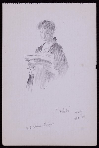 Porträtt av fröken Eleanor Hellyer av Francis Wilfred Lawson