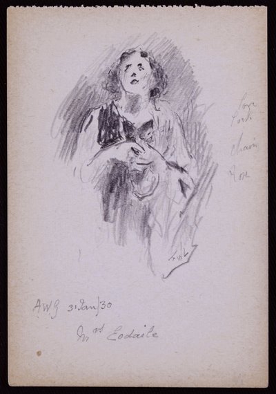 Porträtt av fru Arundel Esdaile av Francis Wilfred Lawson