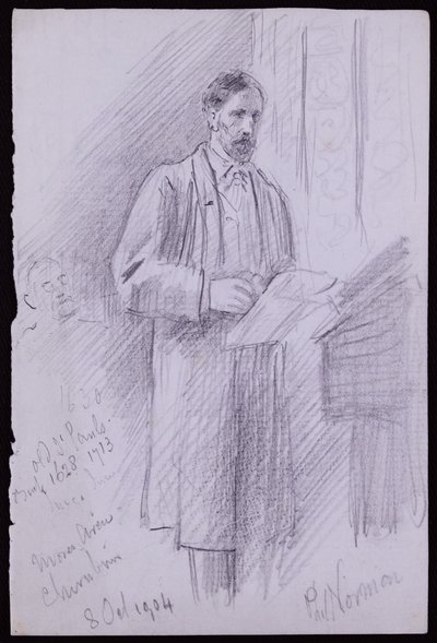 Porträtt av Philip Norman av Francis Wilfred Lawson