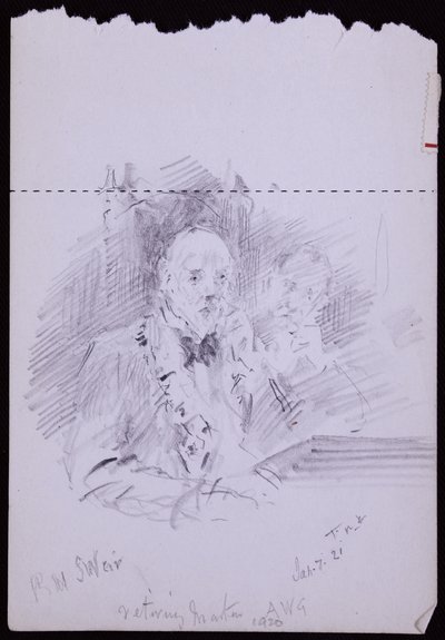 Porträtt av RW Schultz Weir av Francis Wilfred Lawson