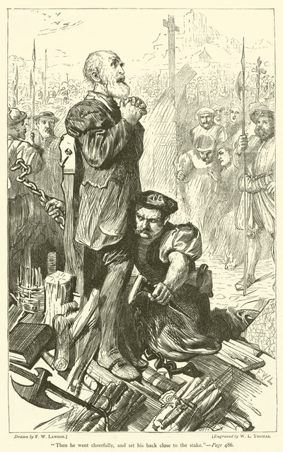 Sedan gick han glatt och satte ryggen nära pålen av Francis Wilfred Lawson