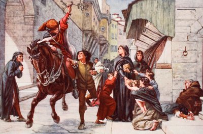 Lättnad i Florens efter ligans attack av Francis William Topham