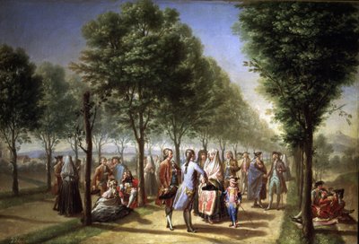 Paseo de las Delicias i Madrid av Francisco Bayeu y Subias