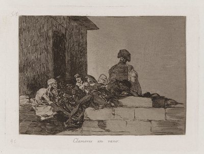 Appeals Are in Vain, tavla 54 från The Disasters of War av Francisco de Goya