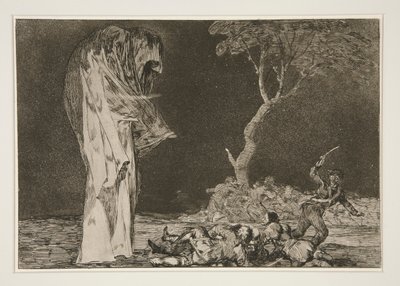 Rädslas nonsens (Rädslans dårskap), pl. 2 från Ordspråken av Francisco de Goya