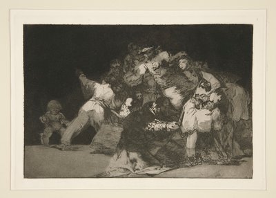 Disparat allmän (General Folly), pl. 9 från serien Los proverbios av Francisco de Goya