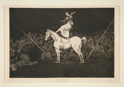 Disparate puntual (Punctual Folly), onumrerad platta från serien Los proverbios av Francisco de Goya