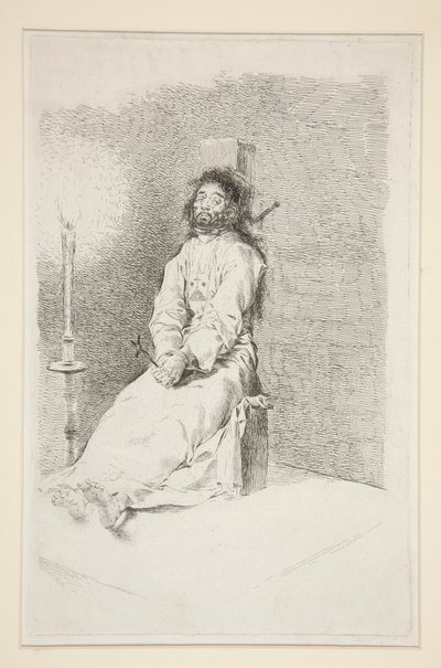 The Garroted Man av Francisco de Goya