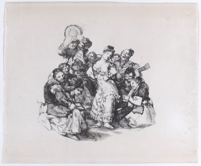 El vito Den andalusiska dansen, ca. 1825-1826., ca. 1825-1826. av Francisco de Goya