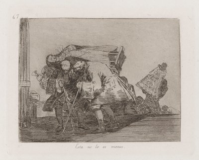 Detta är inte mindre så, tavla 67 från The Disasters of War av Francisco de Goya