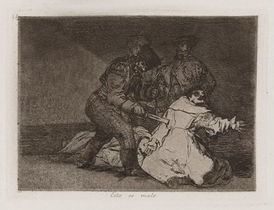This is Bad, Plate 46 från The Disasters of War av Francisco de Goya