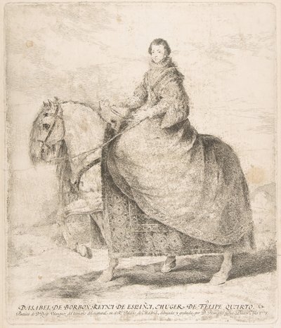Isabella av Bourbon, drottning av Spanien och hustru till Philip IV D. Isabella av Bourbon, drottning av Spanien, av Francisco de Goya